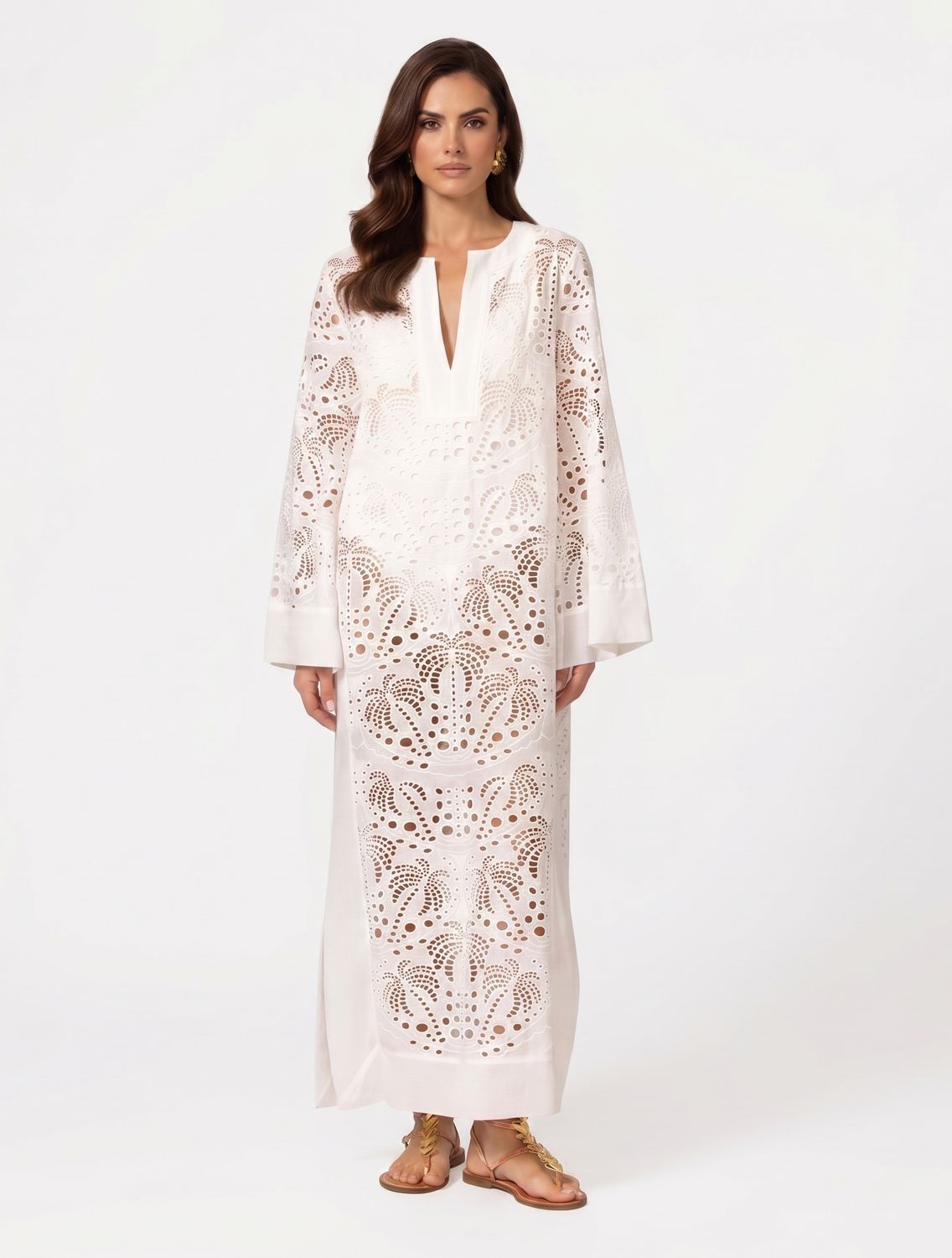 Eyelet Maxi Dress