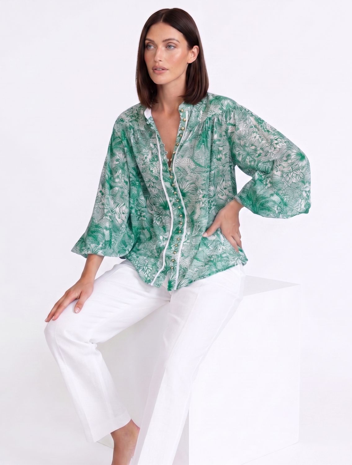 Jungle Print Blouse
