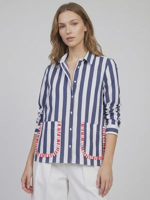 Striped Shirt With Pockets