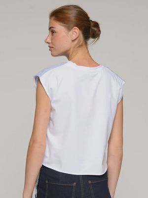 Striped T-Shirt Golf Knot