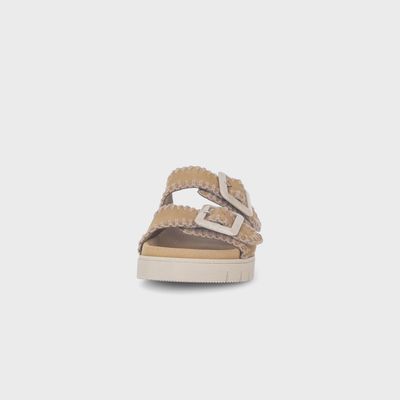 Suede Comfort Slip On Sandal