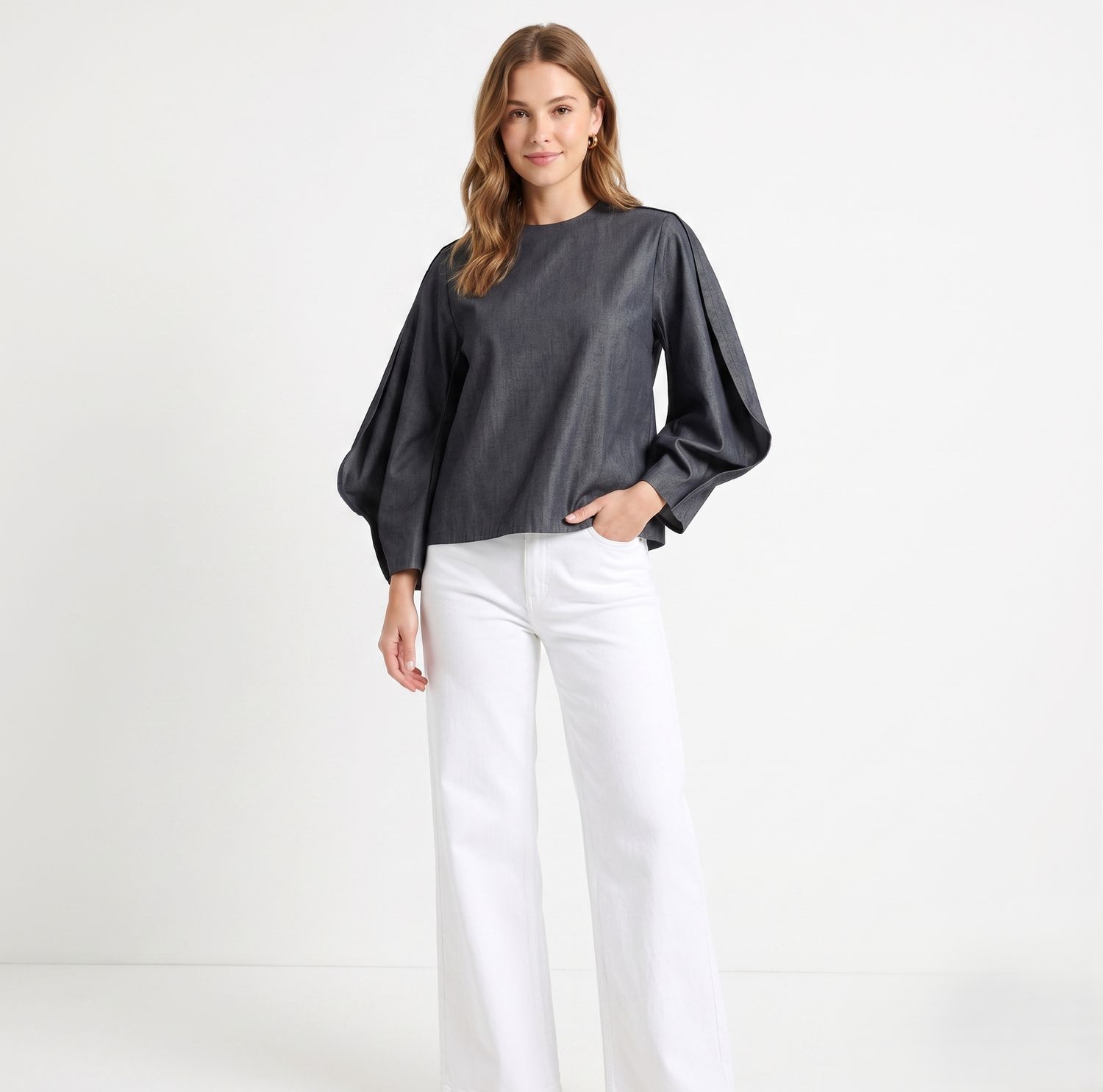 The Modern Sculpted Sleeve Top