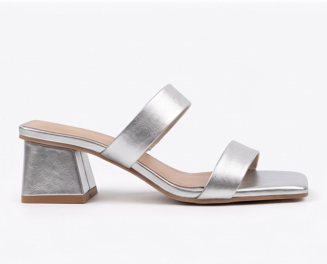 Double Strap Block Heel