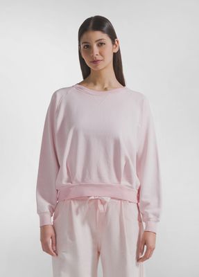 Crew Neck Sweatshirt With Shaded Effect
