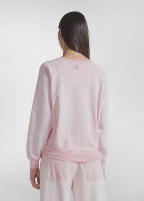 Crew Neck Sweatshirt With Shaded Effect
