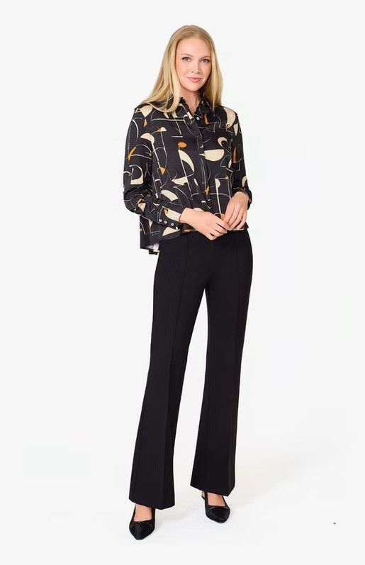 Cropped Pleat Back Shirt 1253
