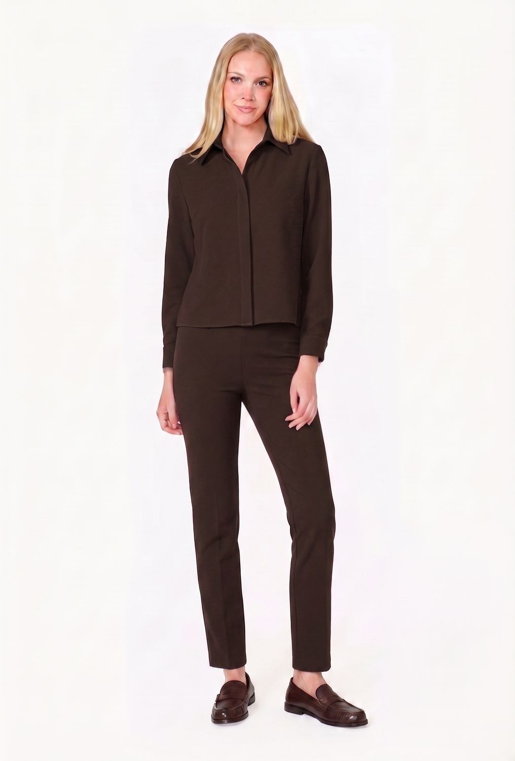 Front Zip Ankle Pant 2209