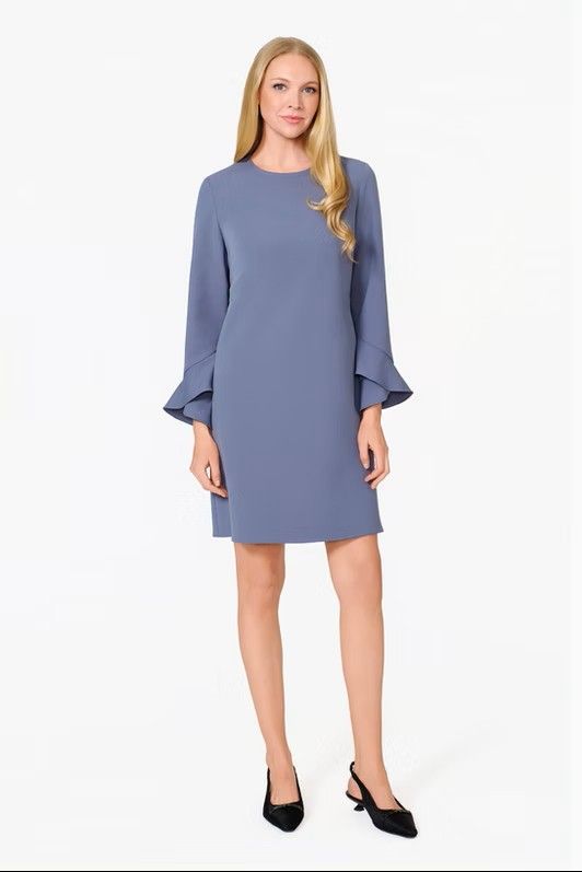Flounce Sleeve Dress 9446