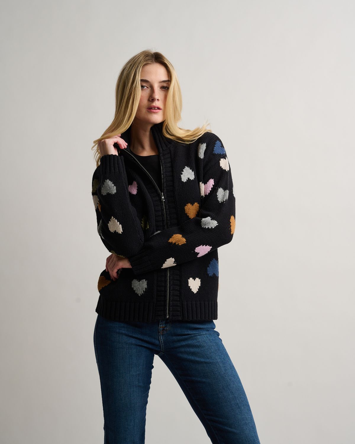 Love Zip Cardigan