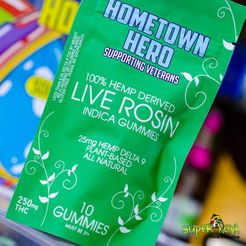 Hometown Hero Live Rosin Hemp Derived Delta 9 Gummies Hometown Hero Live Rosin Hemp Derived Delta 9 Gummies