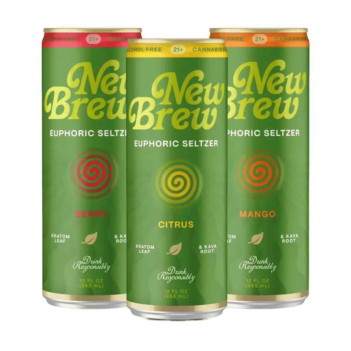 New Brew Euphoric Seltzer – Kratom & Kava Root Beverage