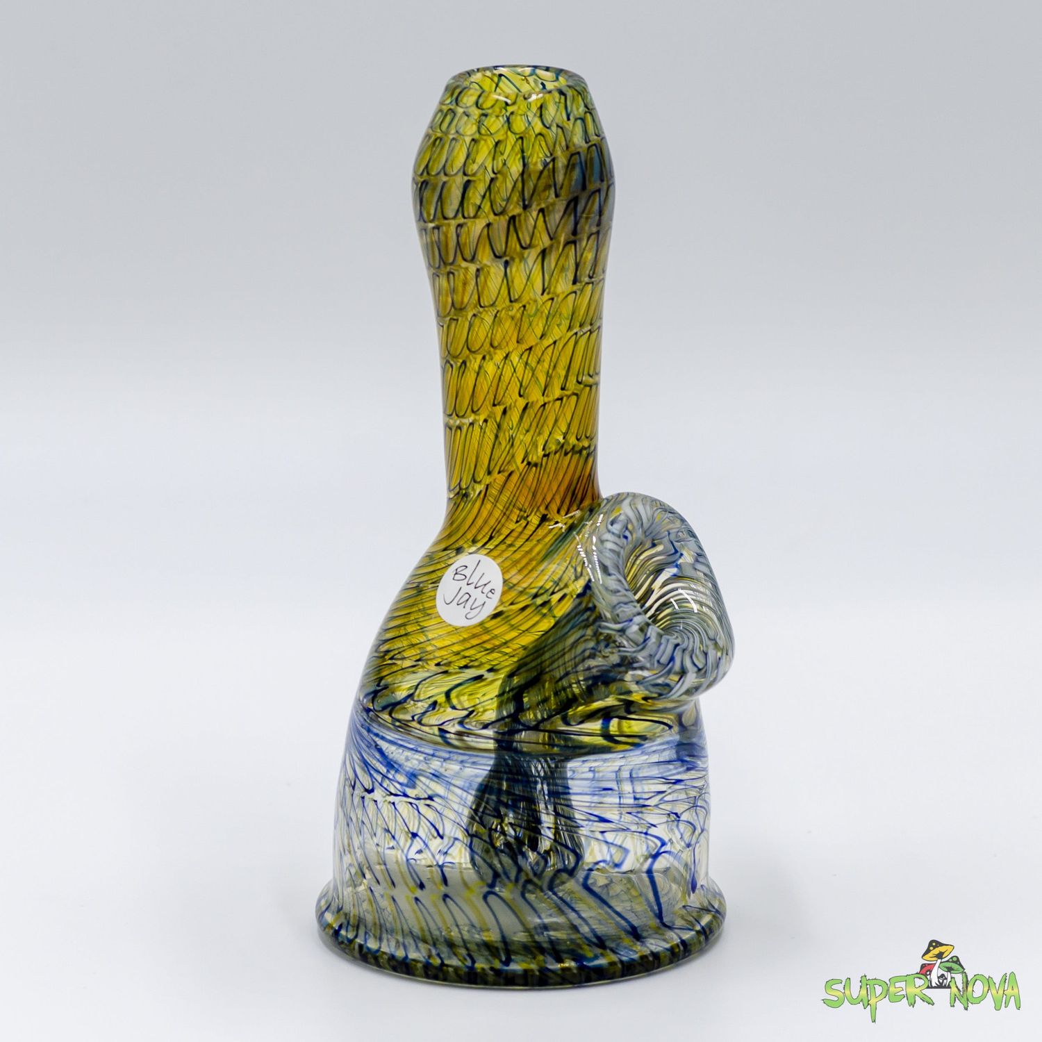 Honey and Blue Slapper by Blue Jay Glass Honey and Blue Slapper by Blue Jay Glass