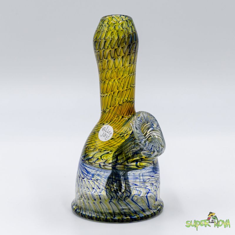 Honey and Blue Slapper by Blue Jay Glass Honey and Blue Slapper by Blue Jay Glass