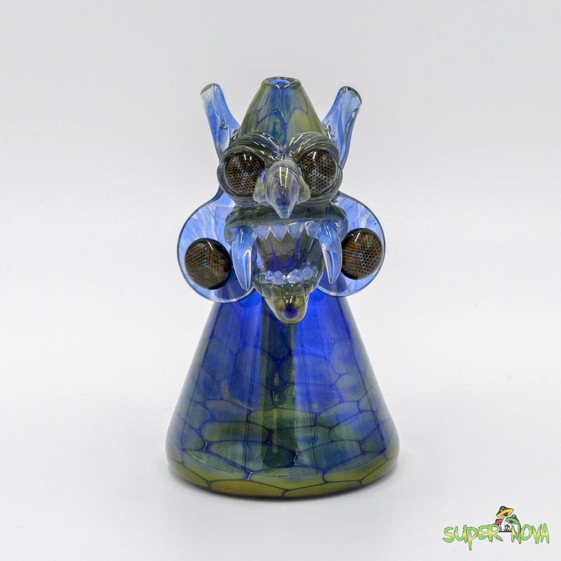 Blue Honeysnatcher Jammer by Chase Glass Blue Honeysnatcher Jammer by Chase Glass