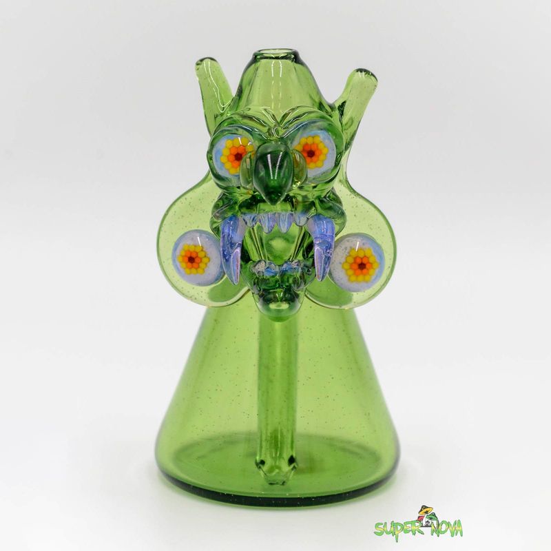 Green Honeysnatcher Jammer by Chase Glass Green Honeysnatcher Jammer by Chase Glass
