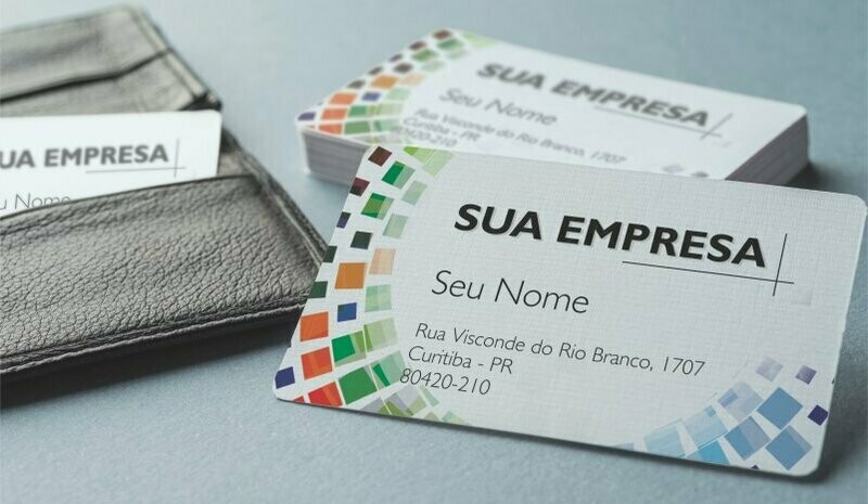 CARTÃO DE VISITA FRENTE E VERSO - 500un