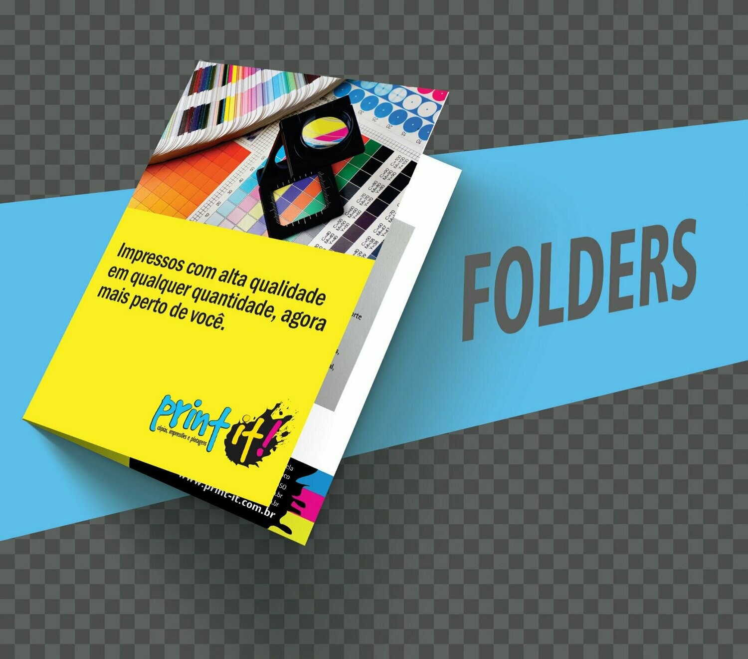 FOLDER 21X29,7CM, FRENTE E VERSO, 200 UN