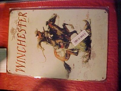# 206 - Vintage Style Winchester Metal Sign 8&quot; x 12&quot;