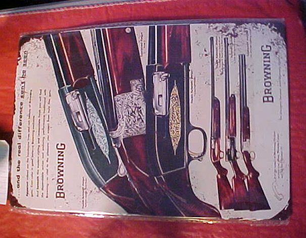 # 209 - Vintage Style Browning &quot;The Real Difference&quot; 8&quot; x 12&quot;