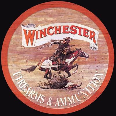 # 215 - Vintage Style Winchester Metal Sign 8 x 8&quot;