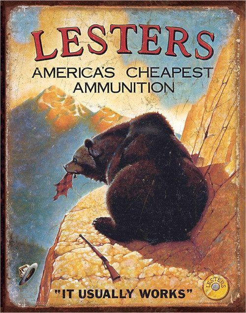 #219 -  Vintage Style Lesters Ammunition 12.5 x 16