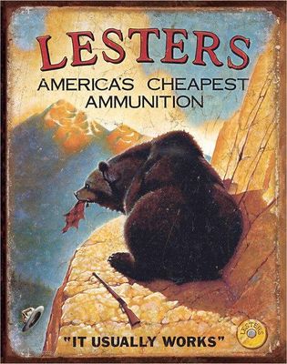 #219 -  Vintage Style Lesters Ammunition 12.5 x 16