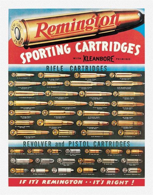 #222 -  Vintage Style Remington Ammunition Metal Sign 12.5 x 16