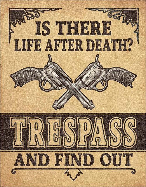 #220 -  Vintage Style &quot;Is There Life After Death?&quot; 12.5 x 16