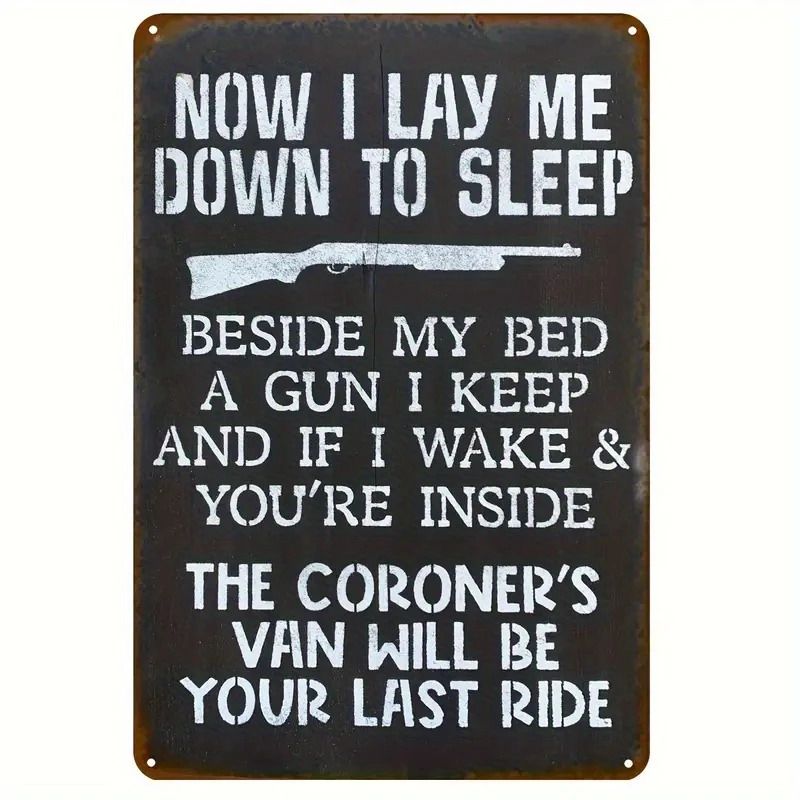 # 280 Metal No Trespassing Warning Sign - Wall Mounted 8x12