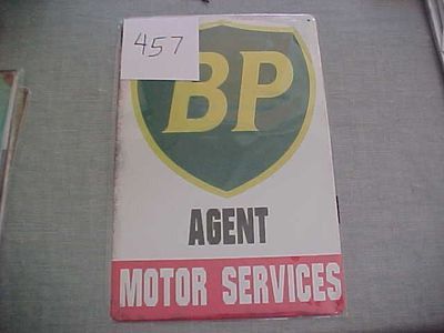 #457 - BP Agent Motor Services Vintage Style Metal Advertising Metal Sign 8 x 12 Inches
