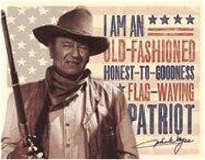 # 472 John Wayne - Patriot 16 in x 12.5 in