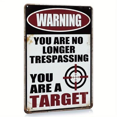 # 490 - No Longer Trespassing Metal Sign - 8&quot; x 12&quot;