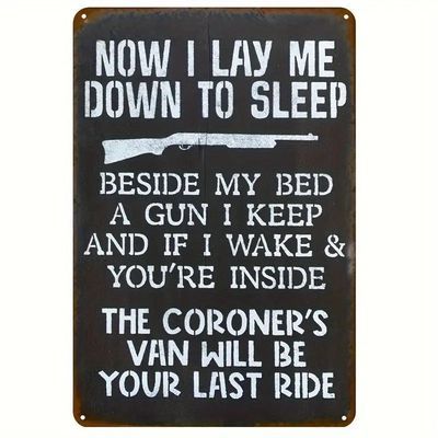 # 493 - Metal No Trespassing Warning Sign 12&quot; x 15&quot;