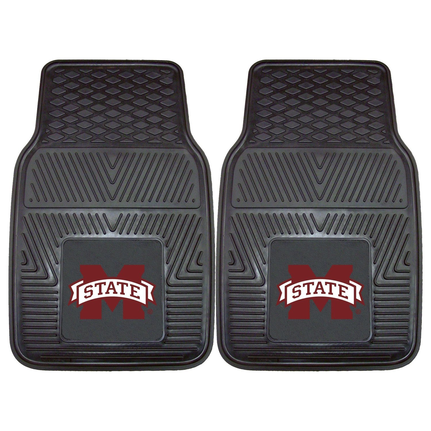 Mississippi State Heavy Duty 2-Piece Vinyl Car Mats 17x27