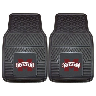 Mississippi State Heavy Duty 2-Piece Vinyl Car Mats 17x27