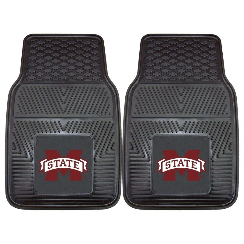 Mississippi State Heavy Duty 2-Piece Vinyl Car Mats 17x27