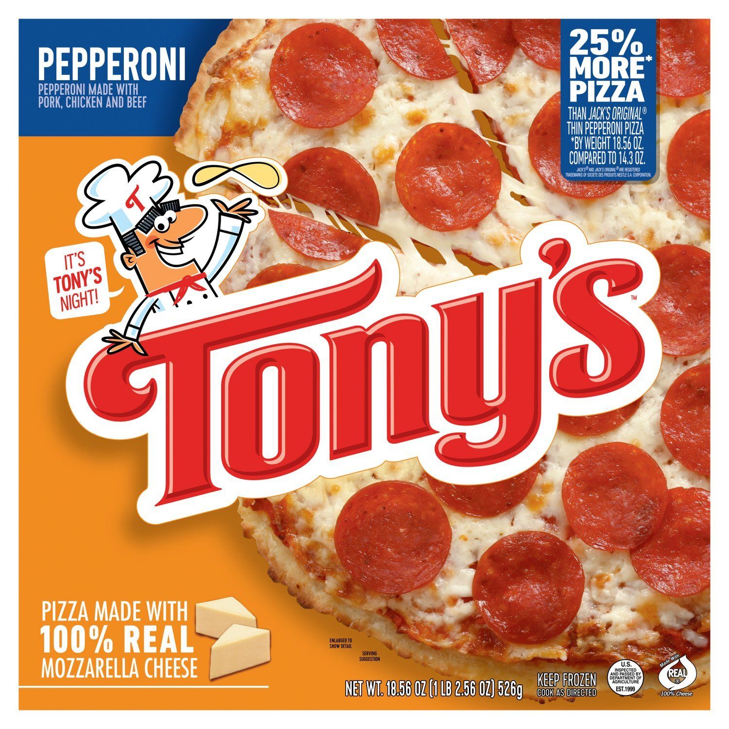 Tony&#39;s Pepperoni Pizza, 18.56 oz
