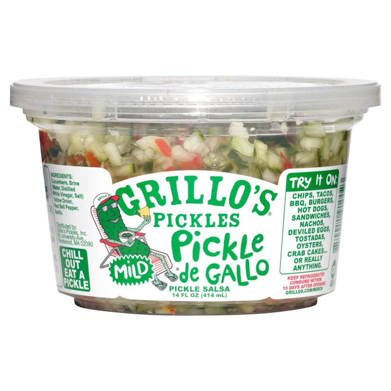 Grillo&#39;s Pickles Pickle de Gallo Mild Pickle Salsa, 14 fl oz