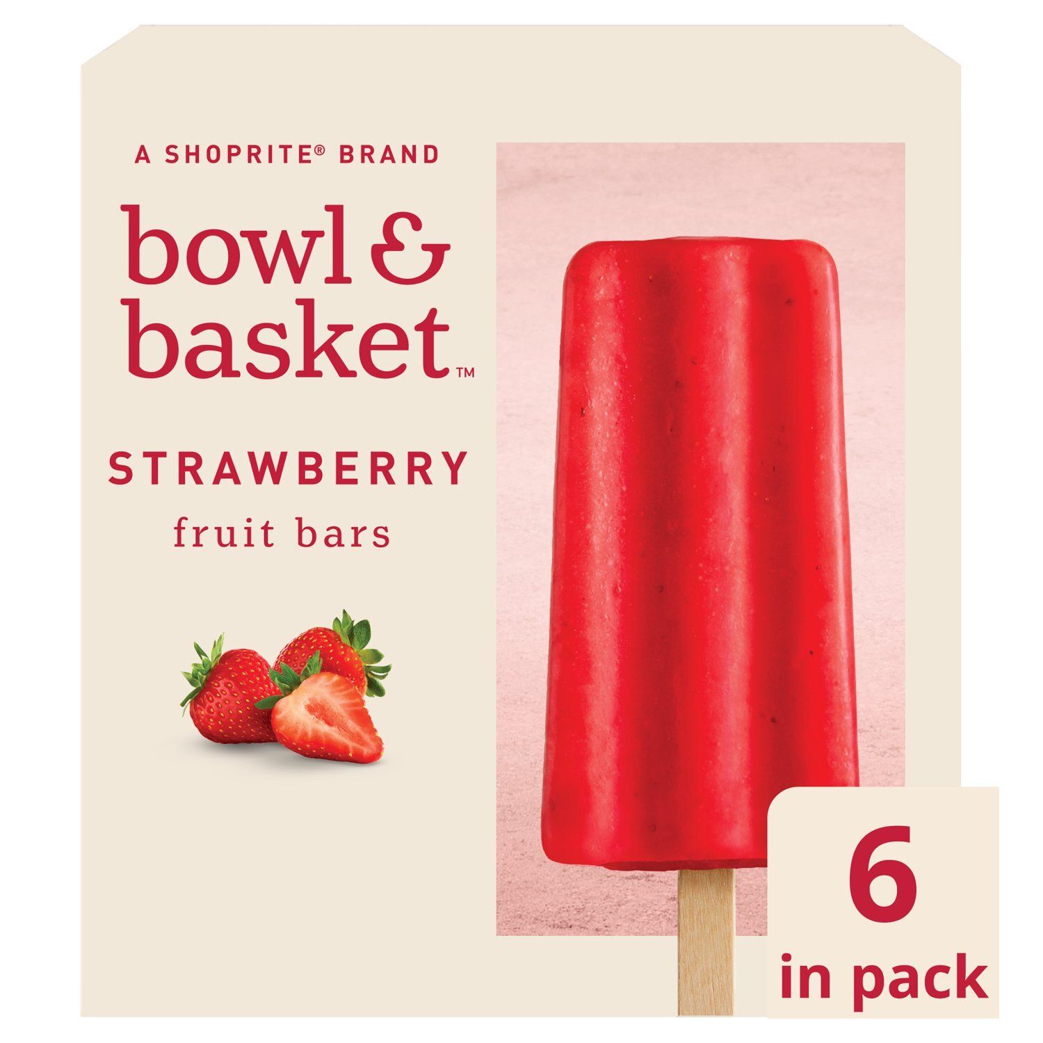 Bowl &amp; Basket Strawberry Fruit Bars, 2.75 fl oz, 6 count