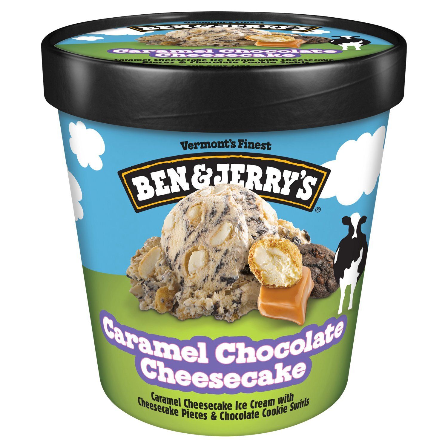 Ben &amp; Jerry&#39;s Vermont&#39;s Finest Caramel Chocolate Cheesecake Ice Cream, one pint