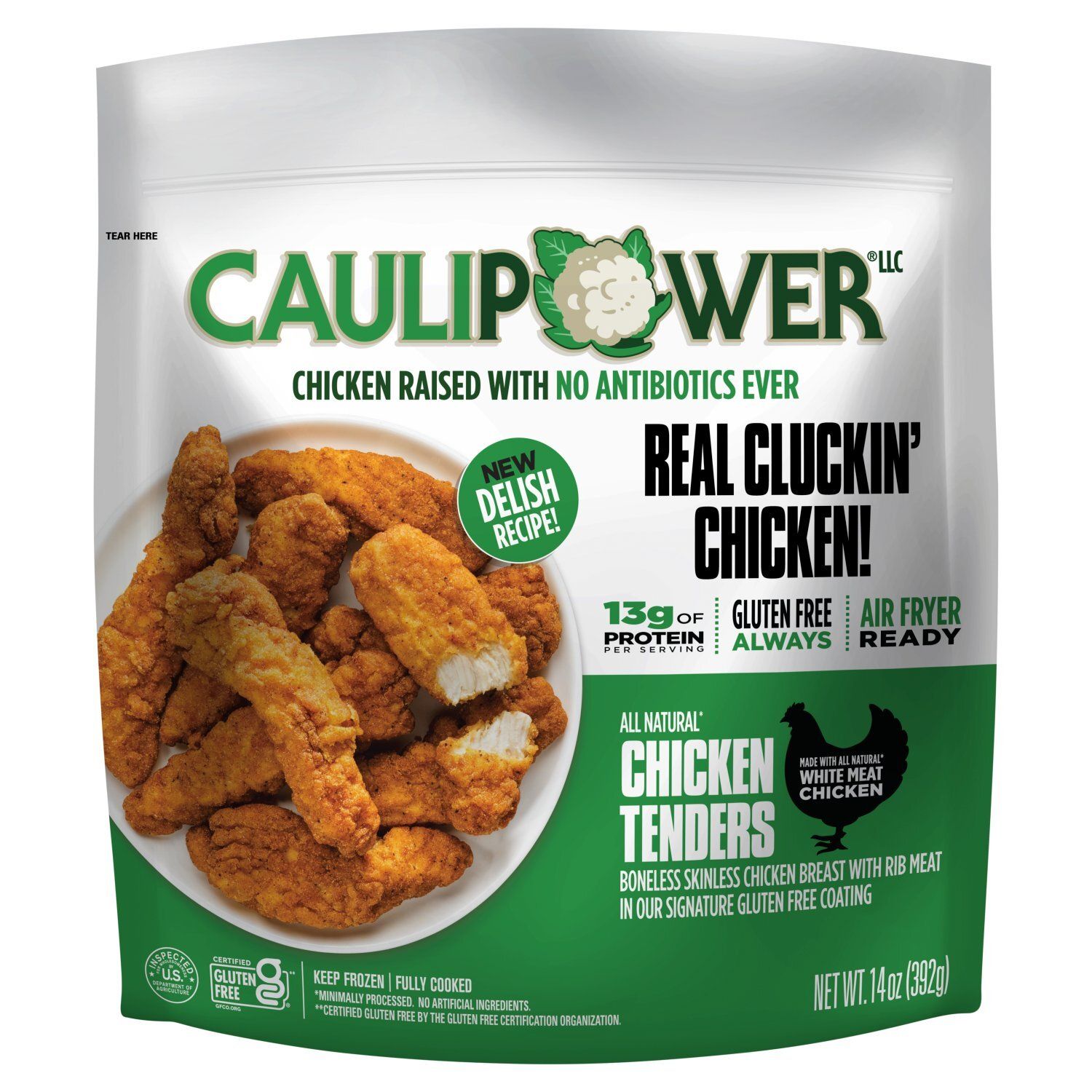 CAULIPOWER Real Cluckin&#39; Chicken Tenders, 14 oz