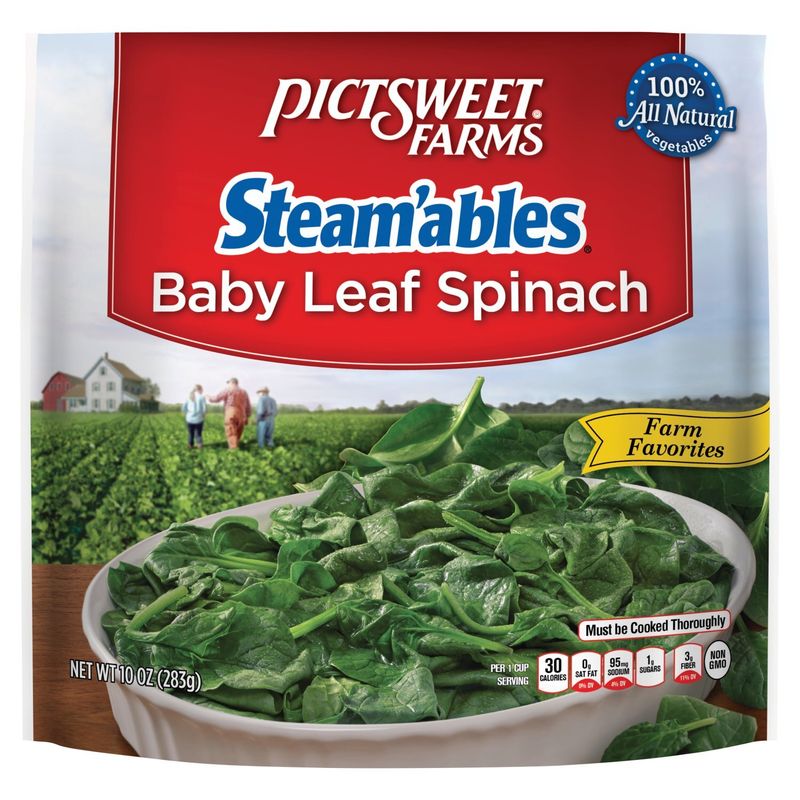 Pictsweet Farms Steam&#39;ables Baby Leaf Spinach, 10 oz