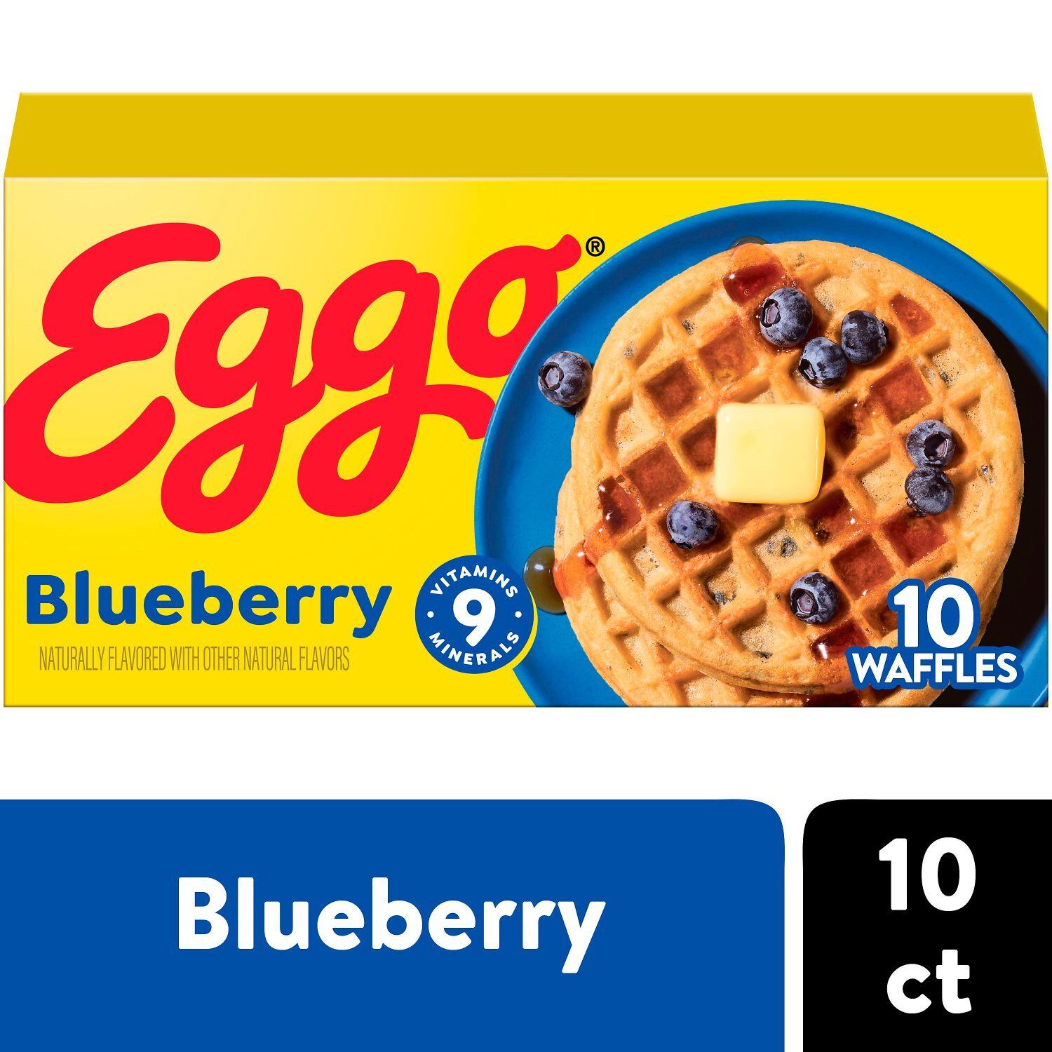 Eggo Blueberry Waffles, 10 count, 12.3 oz