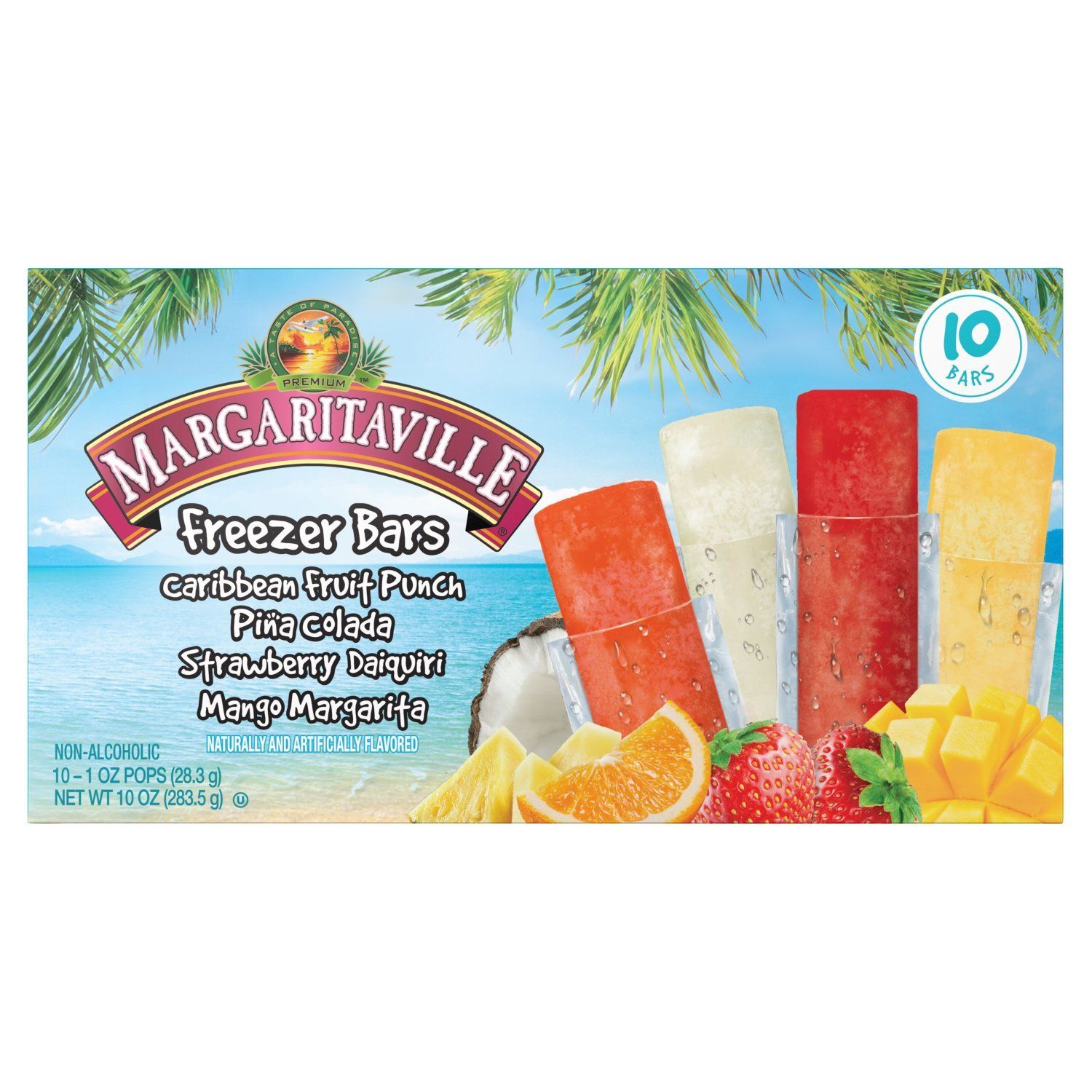 Margaritaville Non-Alcoholic Freezer Bars, 1 oz, 10 count