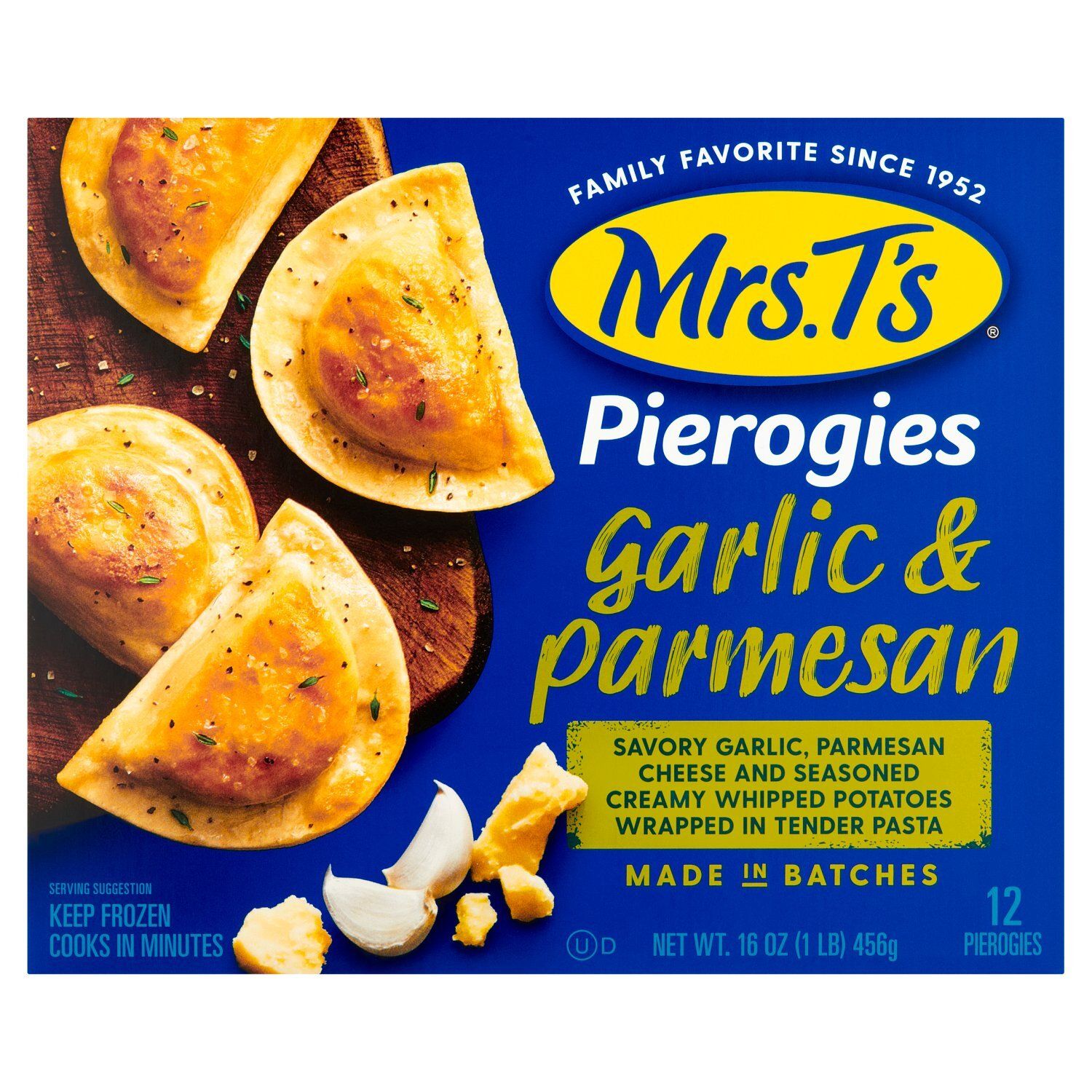 Mrs. T&#39;s Garlic &amp; Parmesan Pierogies, 12 count, 16 oz