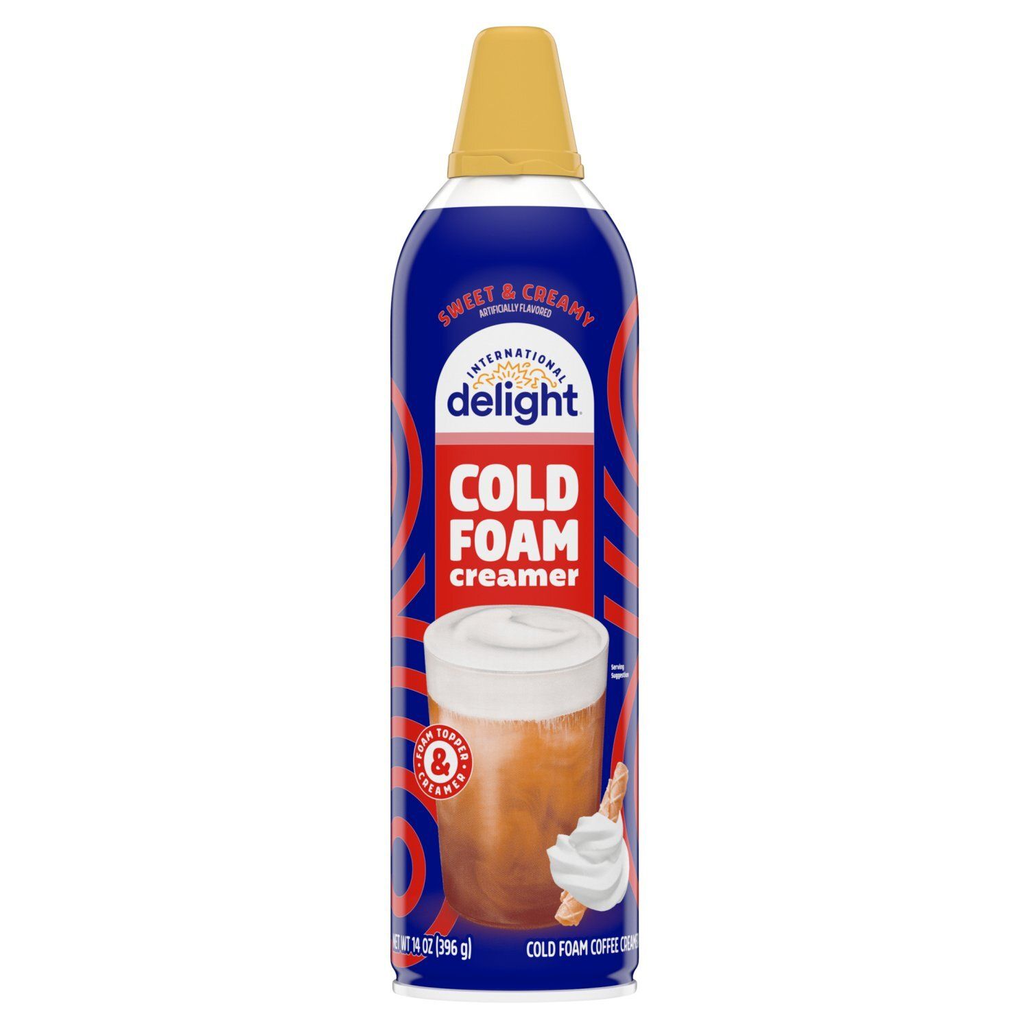 International Delight Sweet &amp; Creamy Cold Foam Coffee Creamer, 14 oz