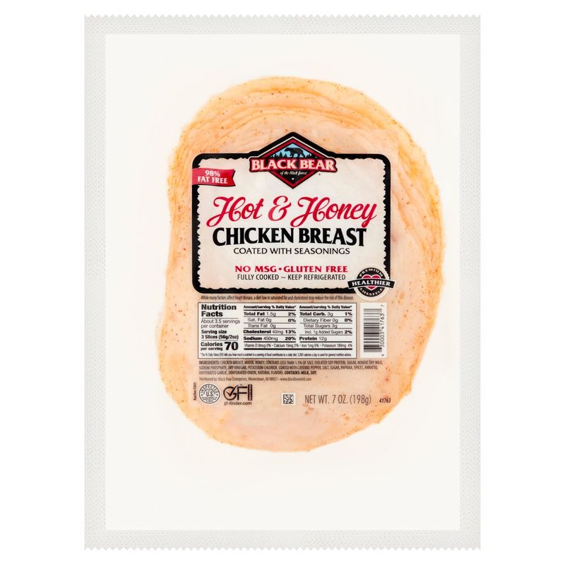 Black Bear Hot &amp; Honey Chicken Breast, 7 oz