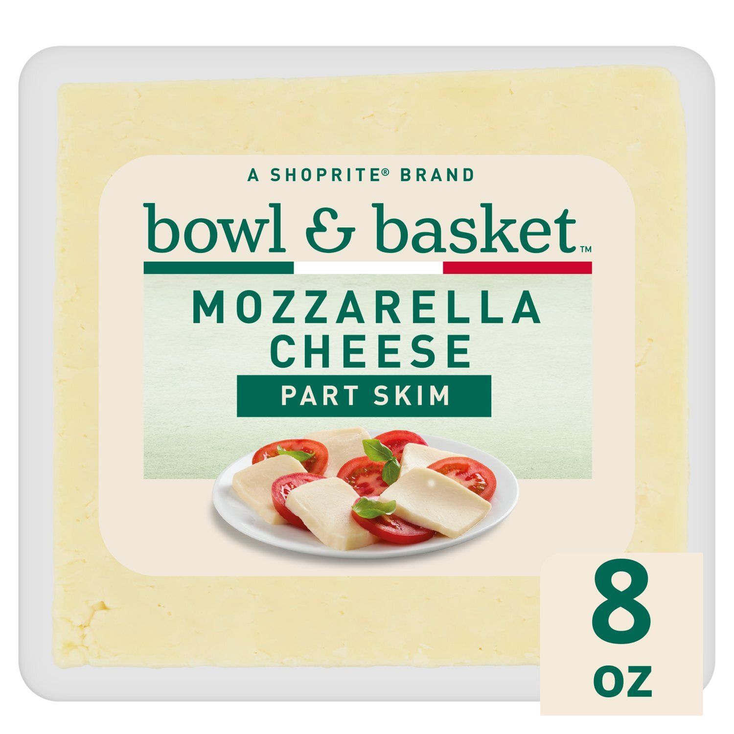 Bowl &amp; Basket Part Skim Mozzarella Cheese, 8 oz
