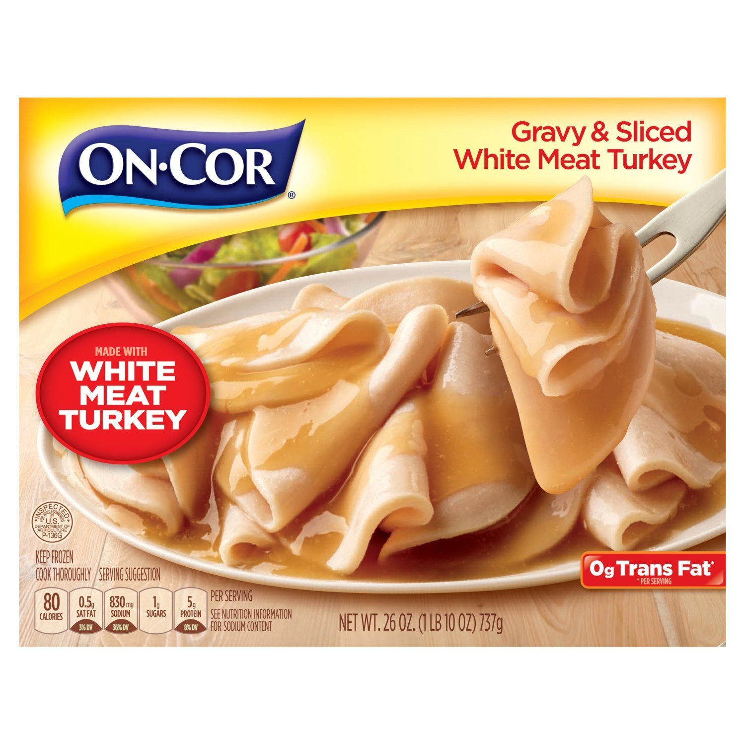 On-Cor Gravy &amp; Sliced White Meat Turkey, 26 oz