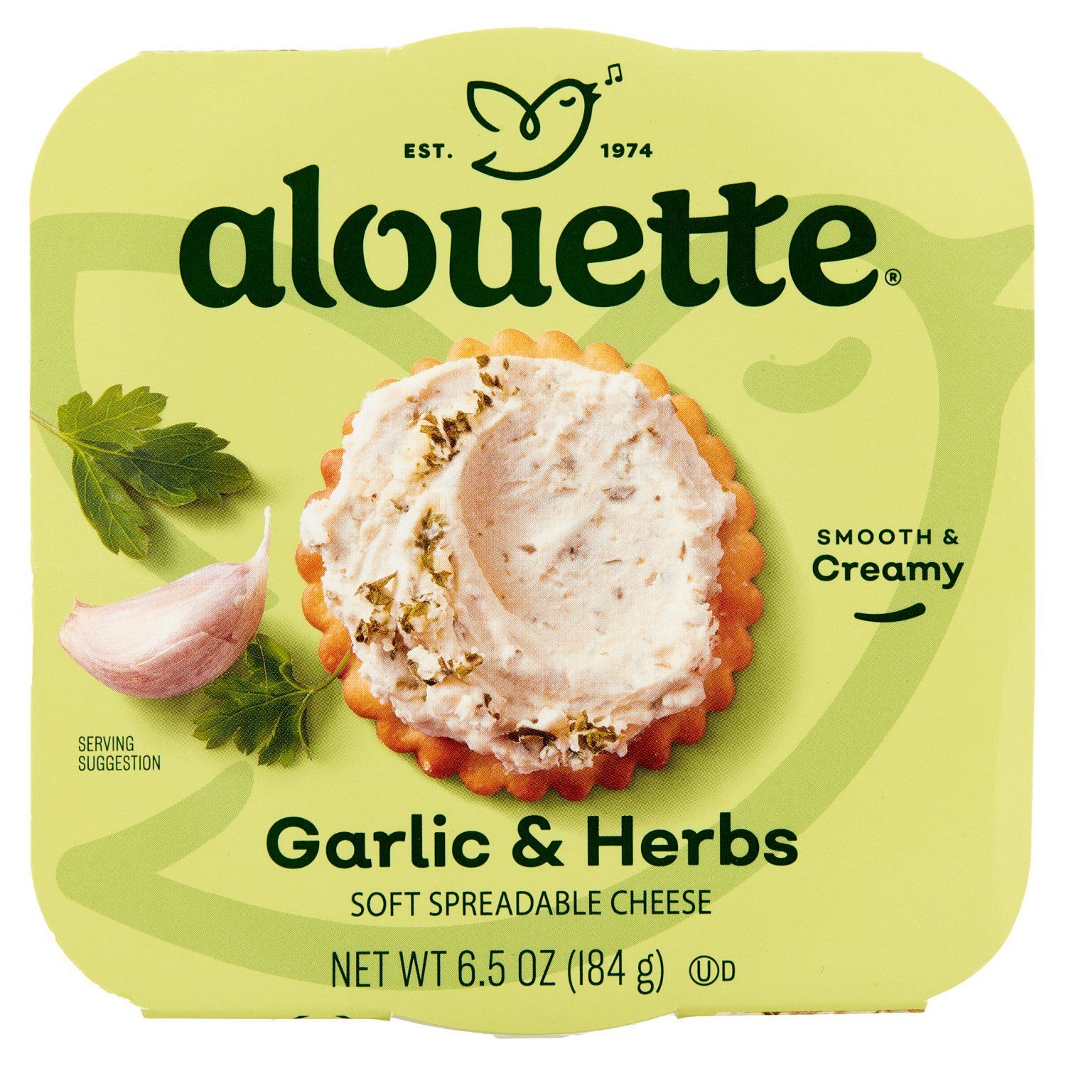Alouette Garlic &amp; Herbs Soft Spreadable Cheese, 6.5 oz